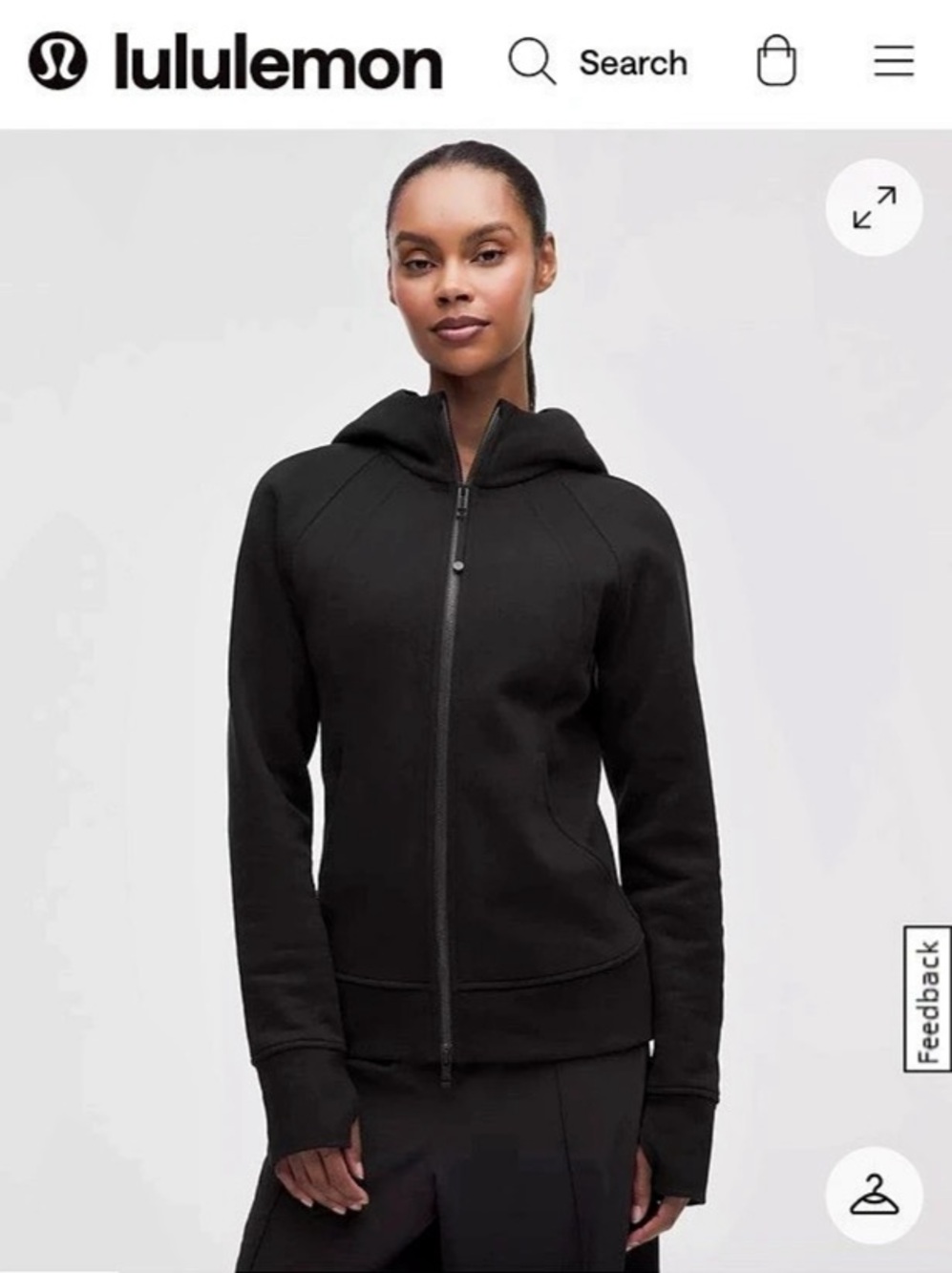 lululemon Scuba Evolve Classic Full-Zip Hoodie in Black